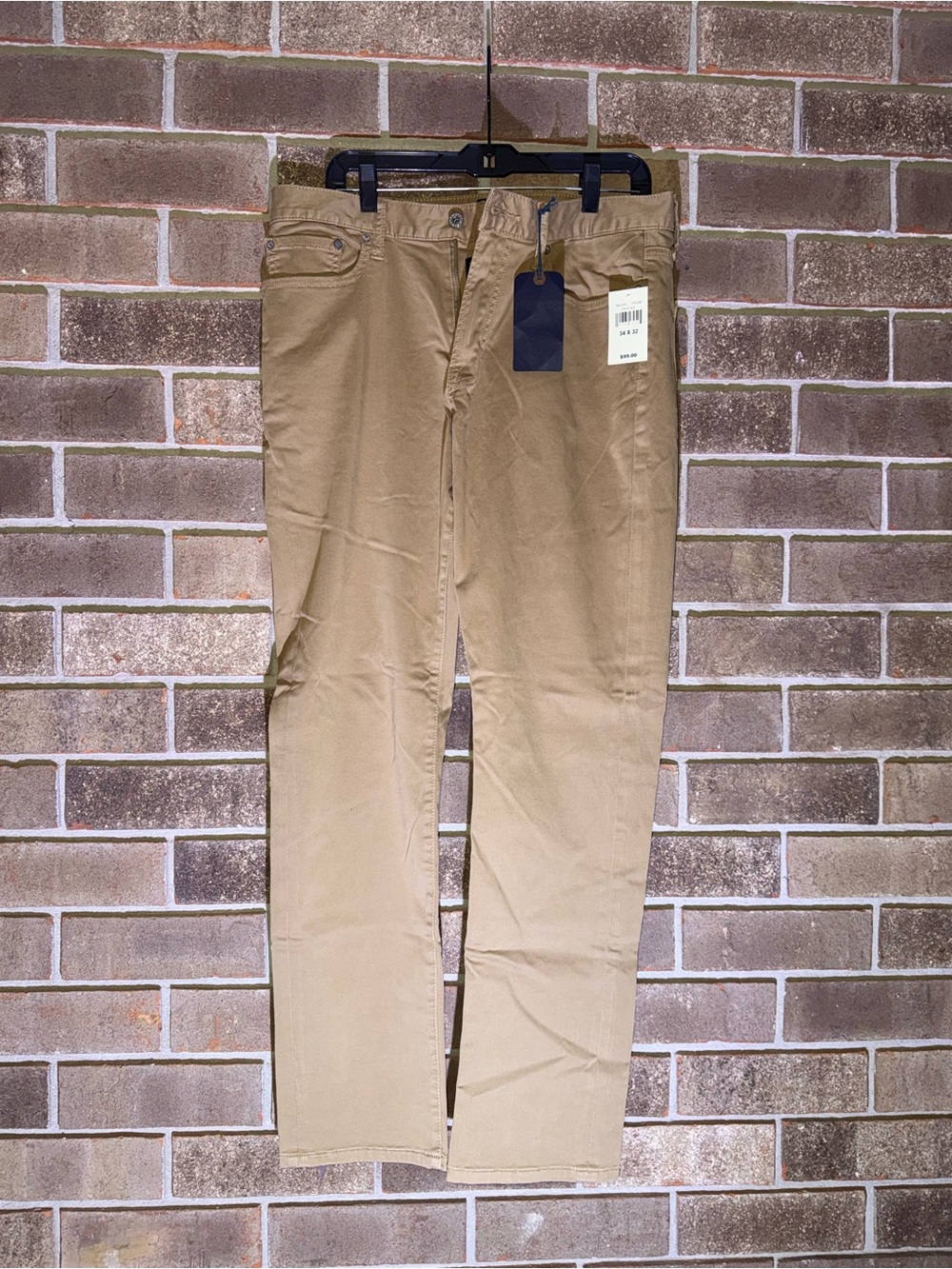 Lucky Brand Men's Tan Straight Chinos